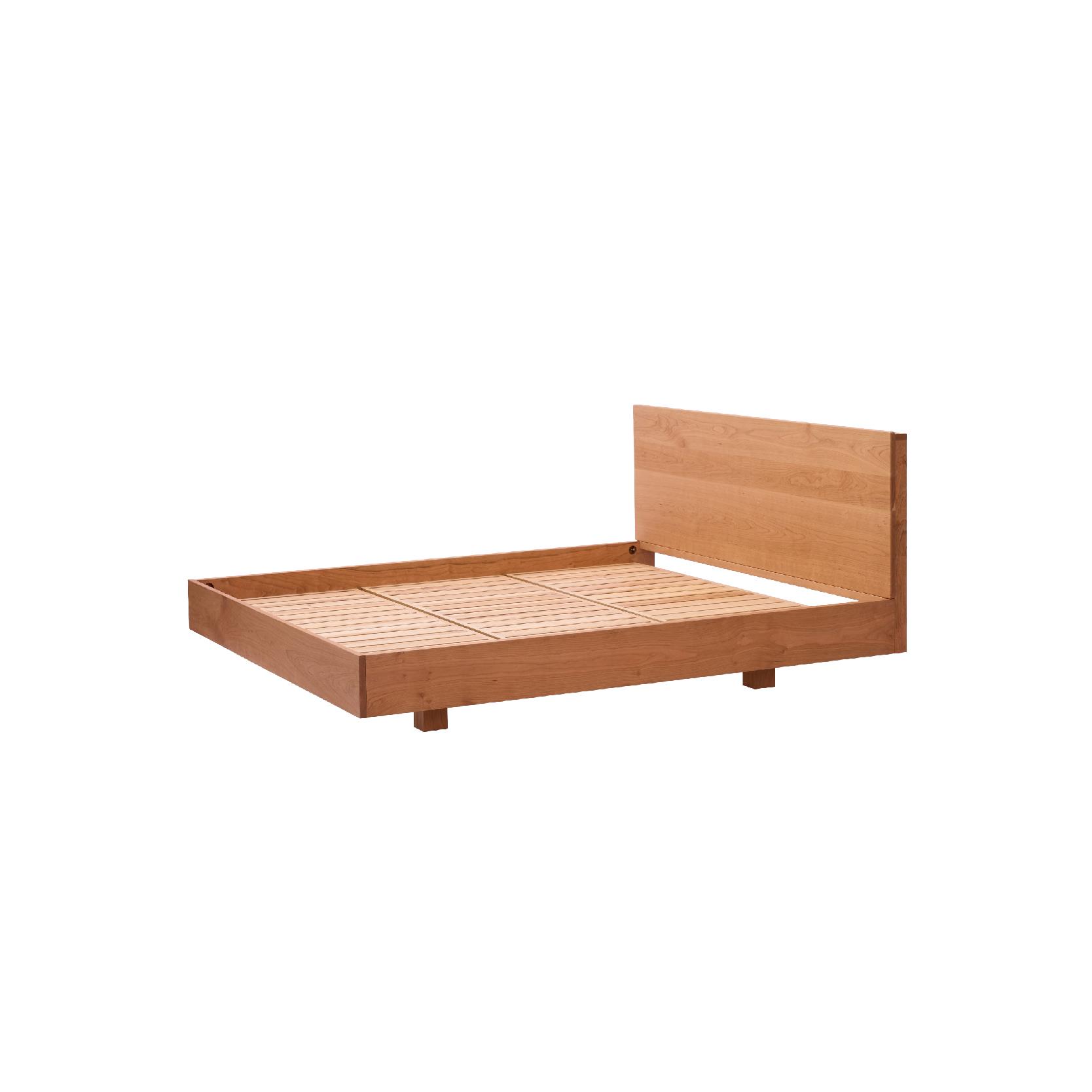 MUMO木墨悬浮床北美黑胡桃樱桃木日式实木现代简约卧室双人无床头 - 图3