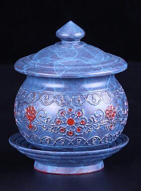 台湾纯铜佛具套装供佛用品家用全套敬神供神香炉供水杯灯佛前摆件