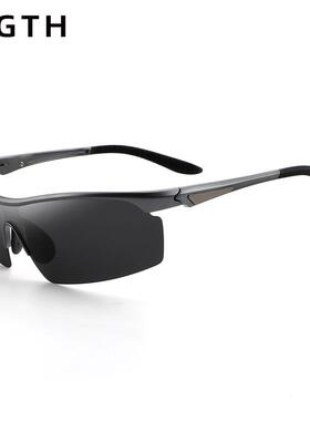 LIGTH铝镁墨镜男士太阳镜高清偏光夜视司机镜驾驶开车钓鱼眼镜潮