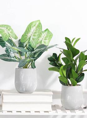 极速北欧简约风仿真植物盆栽小清新假花桌面摆件店铺橱窗摆设装饰