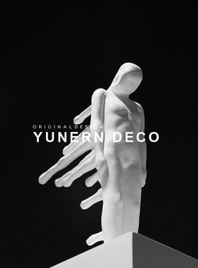 现代轻奢高端办公室人物雕塑摆件创意桌面摆设艺术工艺品软装饰品