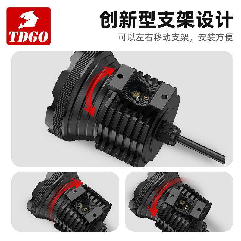 电动车灯超亮LED大灯前灯强光夜骑超亮铺路灯外置透镜机车射灯,淘宝优惠券,粉丝福利购,淘宝优惠卷