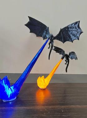 跨境新产品3D打印龙焰书Nook龙焰书角书架装饰摆件