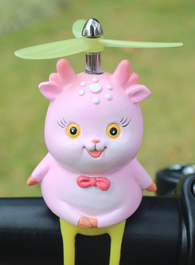 热销网红女神款一路平安鹿电瓶车装饰品摆件车载N摩托电动自行生