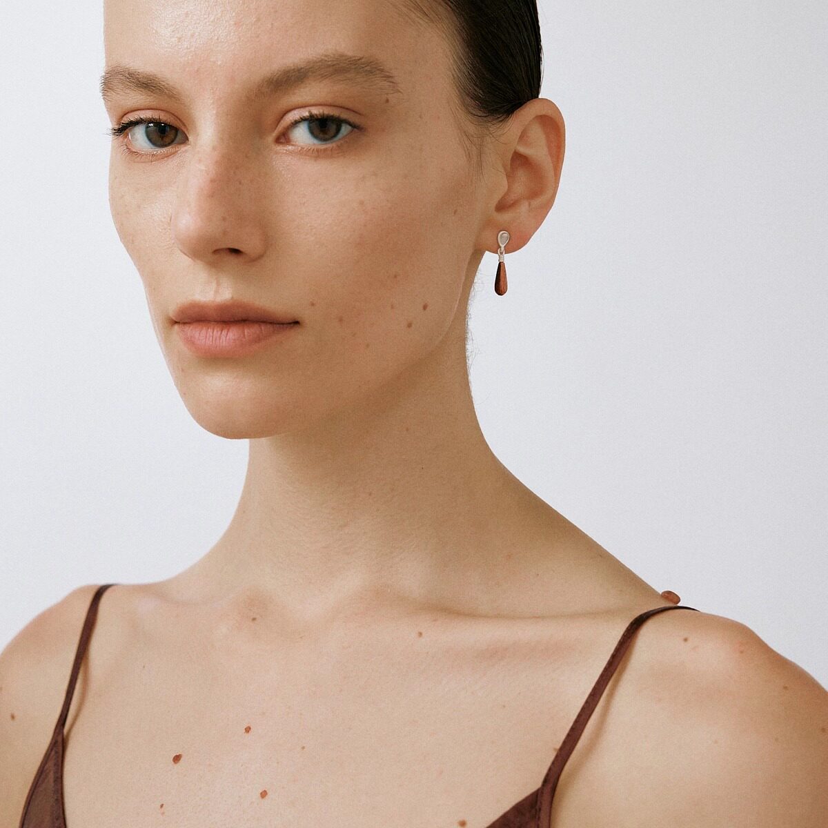 OLIO E ACETO油醋汁·纯银晨露耳环 红蛇皮玉青金石 新年礼物,淘宝优惠券,粉丝福利购,淘宝优惠卷