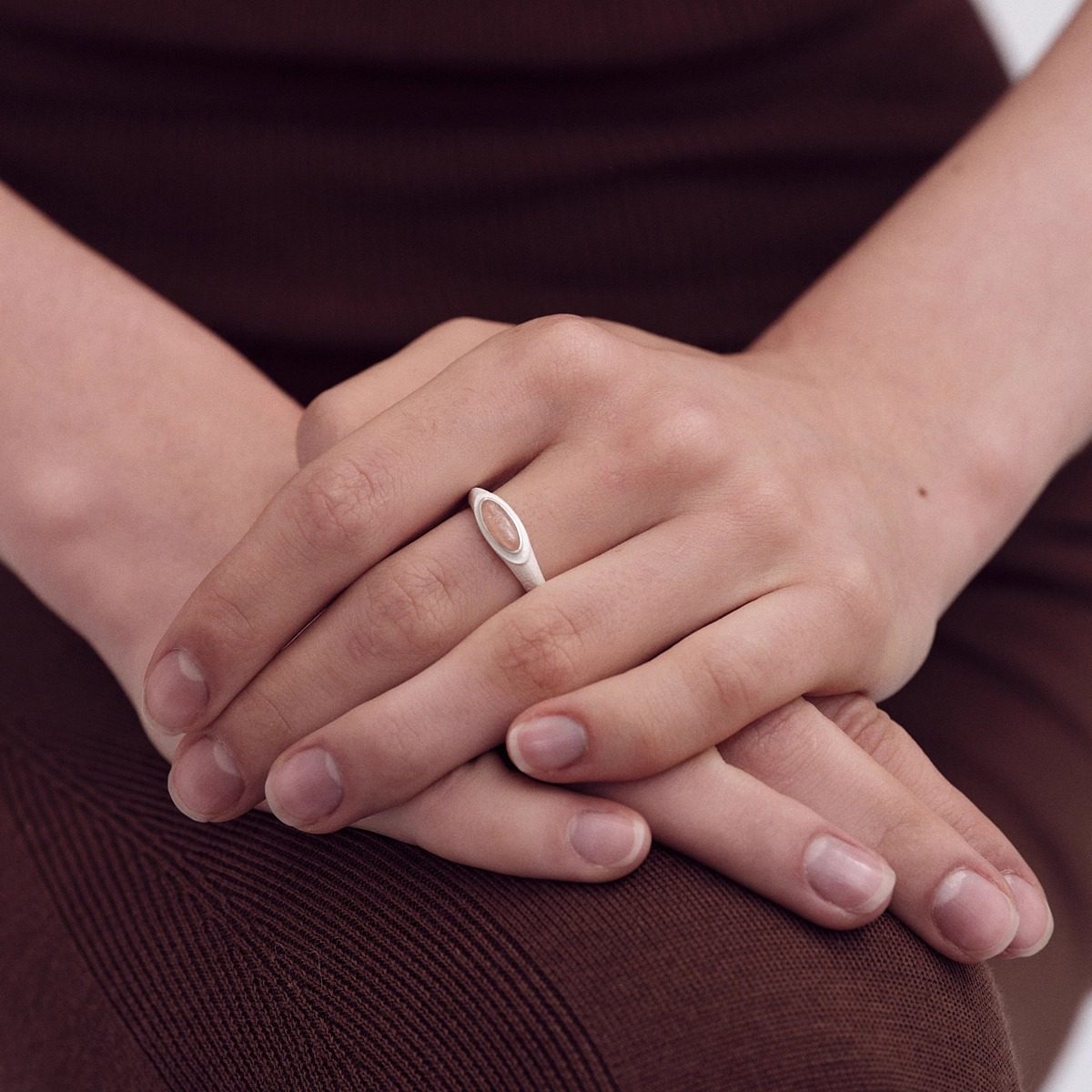 OLIO E ACETO油醋汁 七夕系列·纯银橙月光卫星戒指,淘宝优惠券,粉丝福利购,淘宝优惠卷