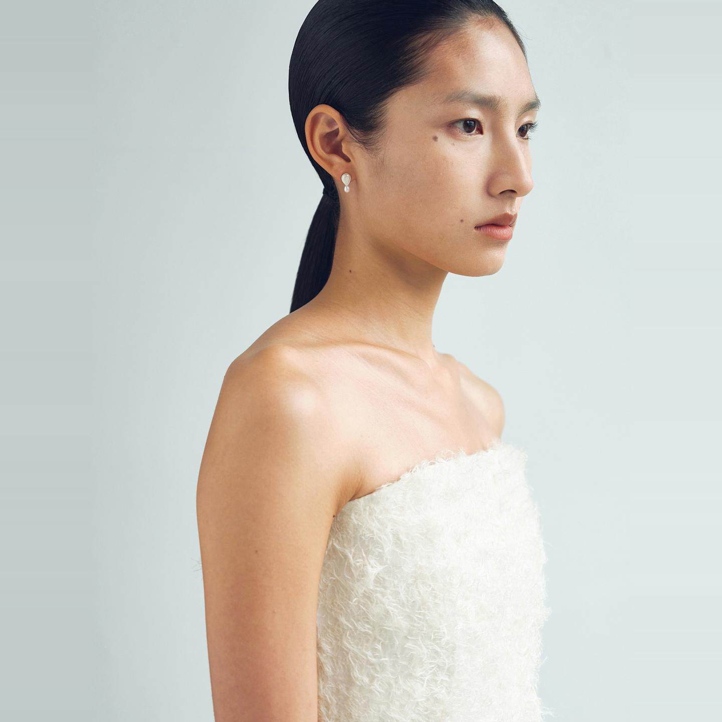 OLIO E ACETO油醋汁 · 纯银珍珠水滴耳钉,淘宝优惠券,粉丝福利购,淘宝优惠卷