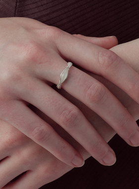 OLIO E ACETO油醋汁·纯银花冠戒指 虎眼石白玉髓