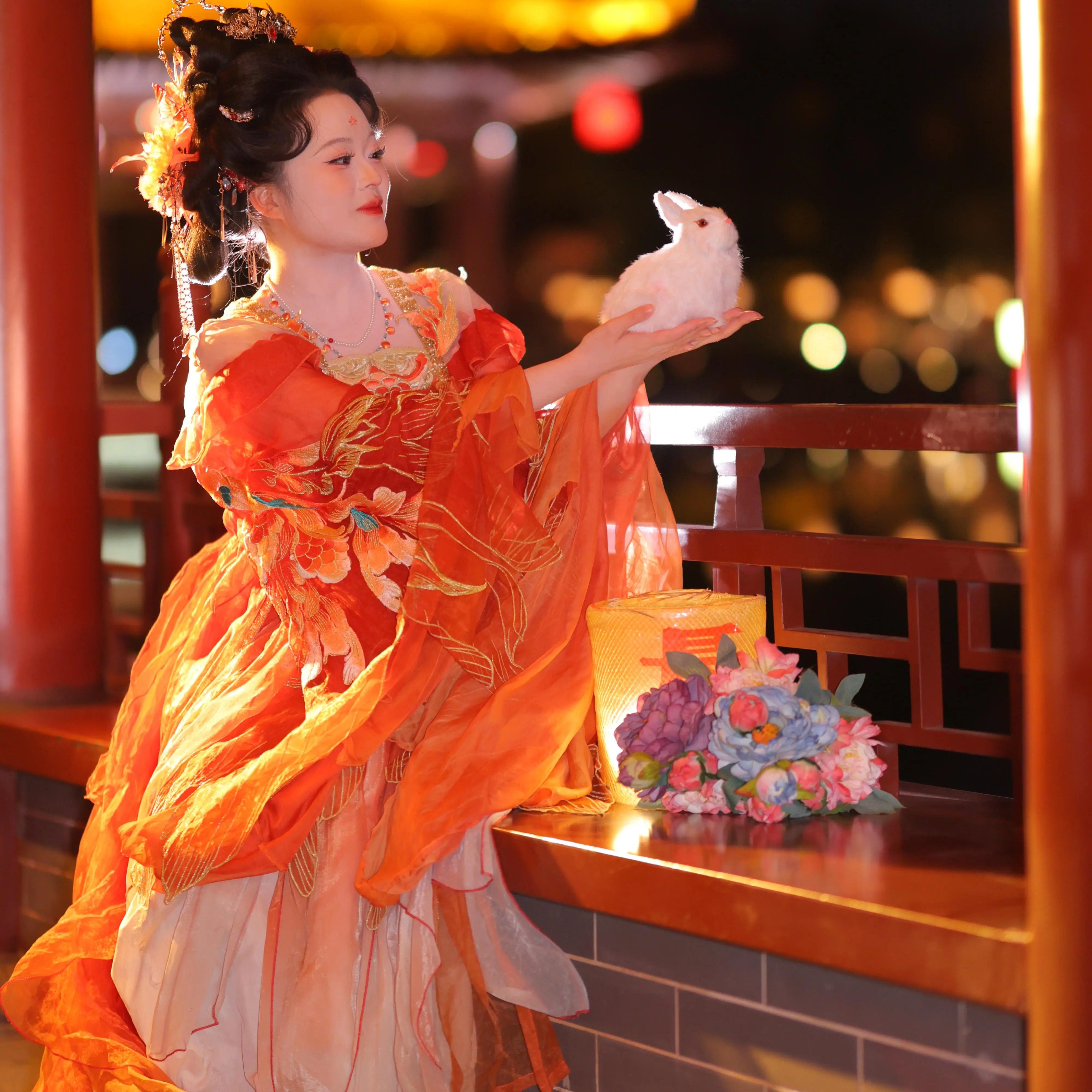 仙女风唐制齐胸襦裙重工刺绣大袖衫套装汉服女长安锦鲤新中式古装,淘宝优惠券,粉丝福利购,淘宝优惠卷