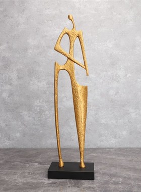 欧式创意铸铁铡刀人物样板房售楼部家居客厅书房餐厅软装饰品摆件