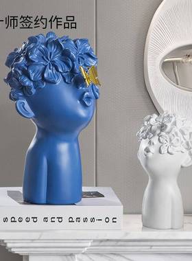 北欧创意样板间酒柜摆件客厅现代艺术家居玄关轻奢电视柜软装饰品