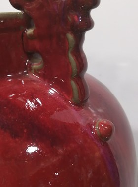 郑州钧瓷双龙尊烧制工艺礼品摆饰公司办公室酒店前台桌面摆件送朋