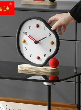 家居客厅桌面摆件饰品酒柜电视柜玄关装饰品卧室创意座钟