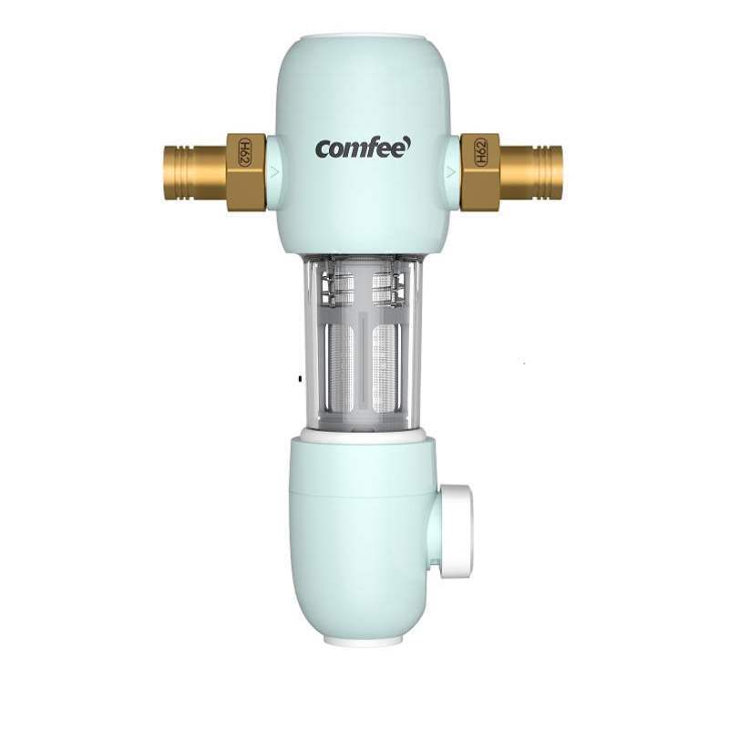 好货comfee前置过滤器双网虹吸反冲洗40微米自来水井水过滤器0001