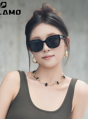 帕拉莫墨镜女款2025新款猫眼高级感防紫外线遮阳百搭大小脸太阳镜