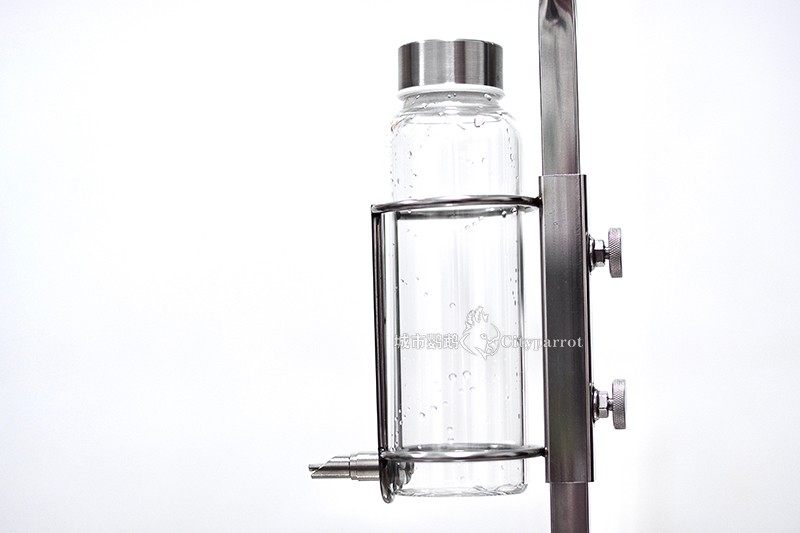 304不锈钢站架水壶架高硼硅玻璃撞针水壶鹦鹉自动饮水器喂水器,淘宝优惠券,粉丝福利购,淘宝优惠卷