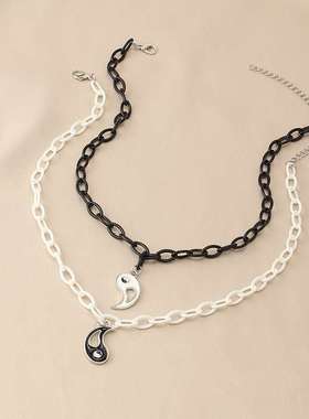 Nz2058 jewelry yuansufeng Steet earth cool Taiji gossip Neck