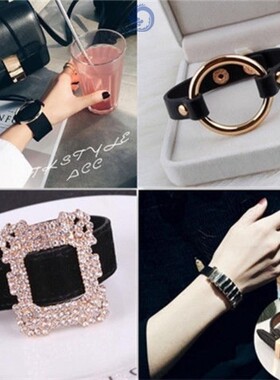 遮手镯神器手腕疤纹身饰品韩版个性宽手链简约手环女巧妙遮纹腕带