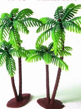 苔藓微缩植物椰子樱花圣诞树摆件