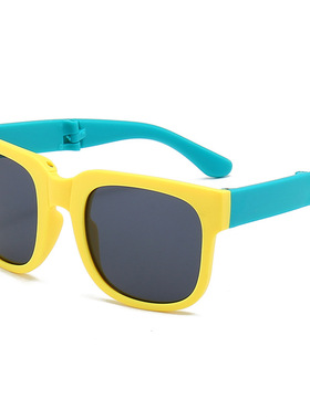 儿童墨镜可折叠太阳镜男童防紫外线女童防晒眼镜宝宝遮阳镜潮韩版