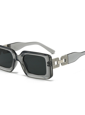 欧美方框潮流复古墨镜女时尚小框遮阳网红同款高级感太阳眼镜