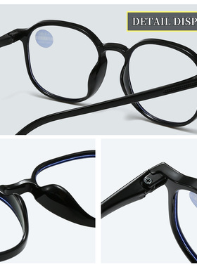 时尚高清女士防蓝光老花镜多边形大框优雅妈妈中老年看字老人眼镜