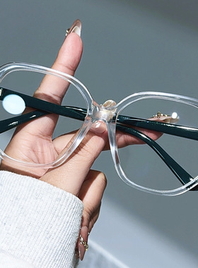 新款大框近视眼镜女可配度数韩版潮网红款素颜大脸显瘦眼镜架