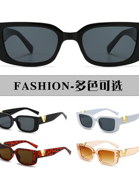 新款美式墨镜防紫外线网红女士眼镜高级感欧美风防晒字太阳镜