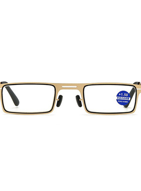 可贴手机老花镜防蓝光中老年高清眼镜男士金属方框女老花眼镜