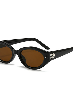 猫眼墨镜女新款高级感网红防紫外线防晒素颜显瘦复古太阳镜