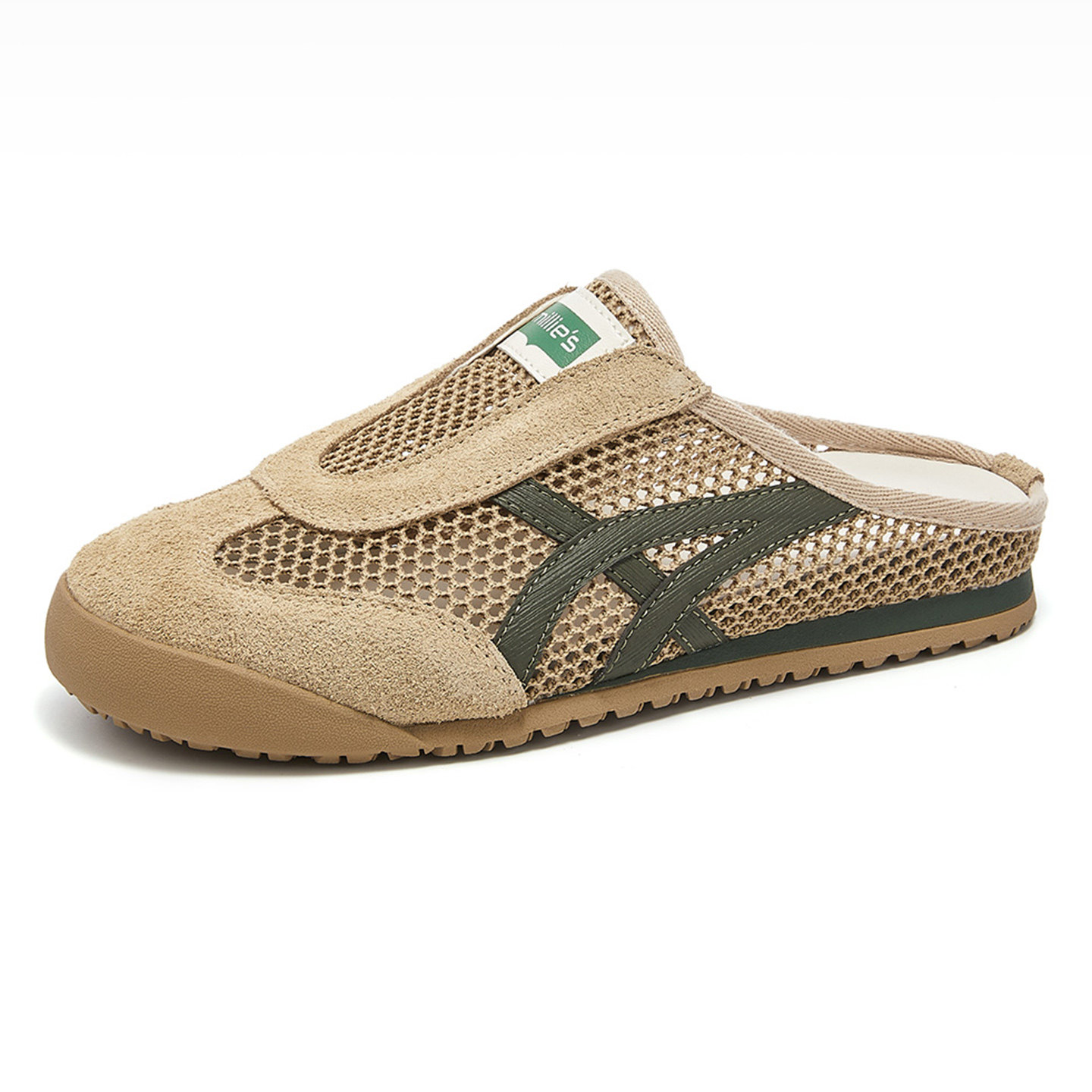 MILLIE'S/妙丽2025新款平底透气运动半拖女休闲百搭包头拖鞋,淘宝优惠券,粉丝福利购,淘宝优惠卷