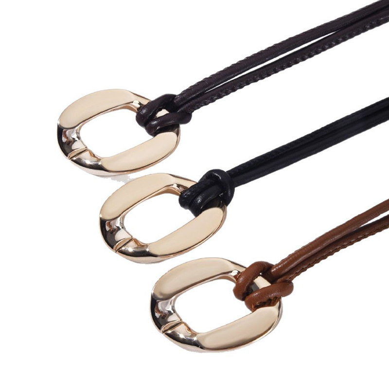 羽绒服专用腰带配件女款配件高级感连衣裙皮带腰链配饰细腰绳装饰