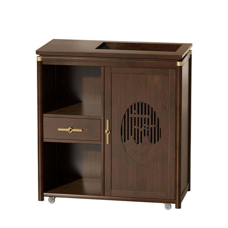 小茶台茶桌边柜边几角茶几烧水一体茶吧机移动水桶架中式茶水柜子,淘宝优惠券,粉丝福利购,淘宝优惠卷