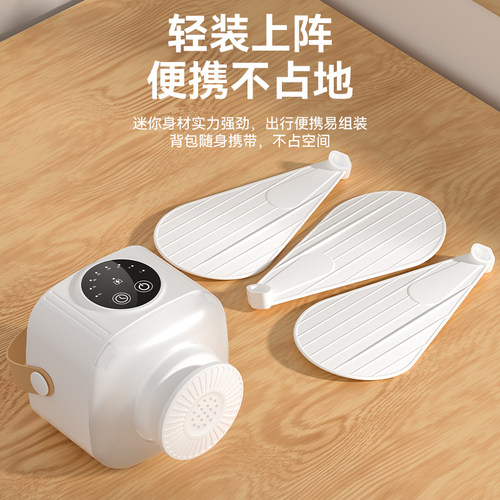 小吊扇灯家用学生宿舍床上大风力静音户外帐篷小型便携式充电风扇 - 图2