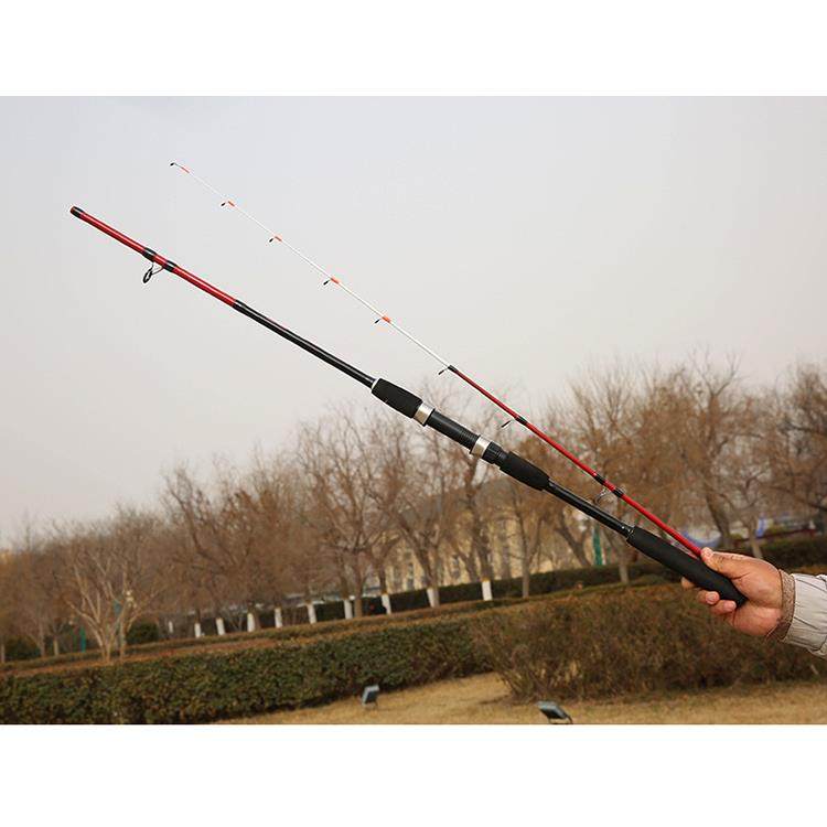 直销新款1.8/2.1/2.4米船钓竿/碳素实心船钓竿/直柄近海杆铁板竿