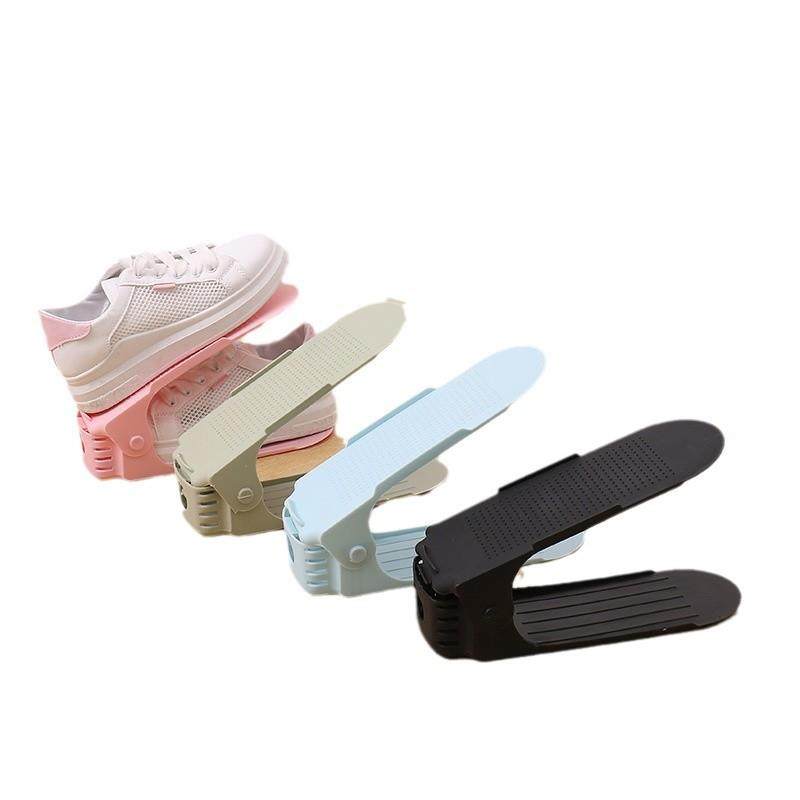 直销新款折叠鞋架可调节塑料一体式省空间家用简易双层客厅鞋子收,淘宝优惠券,粉丝福利购,淘宝优惠卷