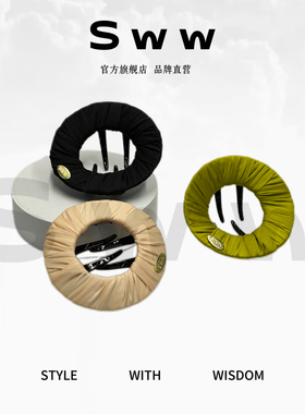 SWW/零压力手工创意扁平发夹后脑勺盘发夹网红瑜伽运动无痕无压感