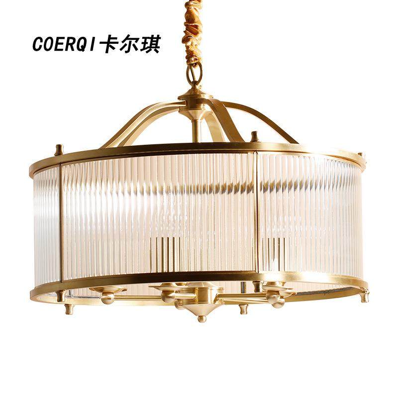 直销新款美式铜灯全铜吊灯 创意餐厅灯卧室灯书房灯个性玻璃灯具,淘宝优惠券,粉丝福利购,淘宝优惠卷