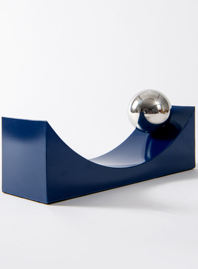 Rzone 创意蓝色摆球艺术装饰品蓝色设计师搭配方案软装电视柜摆件