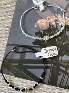 幸运草成品编制手绳手链女情侣闺蜜礼物轻奢百搭简约小众