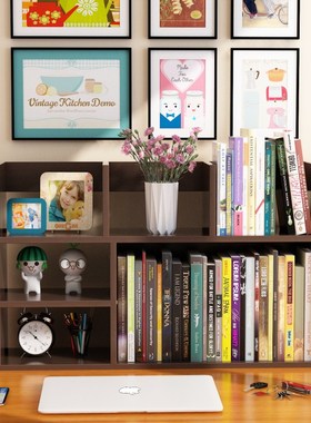 学生用桌上书架简易儿童桌面小书架置物架办公室书桌收纳宿舍书柜