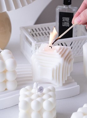 魔方蜡烛网红拍照道具ins风创意摆件饰品服装蛋糕美食拍摄背景