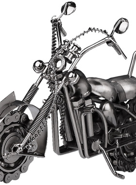 复古摩托车摆件创意家居客厅酒柜书架电视柜装饰品玄关桌面工艺品