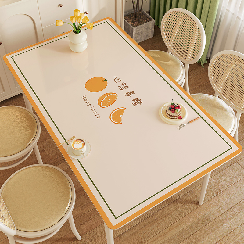 餐桌垫防油防水pvc软玻璃轻奢高挡2023年新款家用桌面垫免洗防烫 - 图0