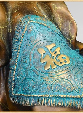 铜金岁月铜大象摆件新中式电视柜客厅办公室软装家居饰品