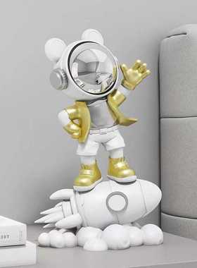 新款直销现代创意宇航员太空人摆件客厅电视柜玄关书房卧室儿童房
