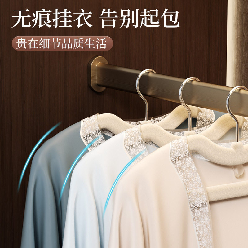 短颈脖子植绒衣架家用衣柜挂衣防滑无痕整理师专用晾衣服架子衣撑,淘宝优惠券,粉丝福利购,淘宝优惠卷