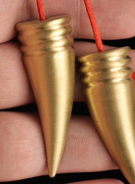 纯黄铜牛角圣杯卦杯交子帮忙做选择掷交家用纯黄铜阴阳杯拜拜用品