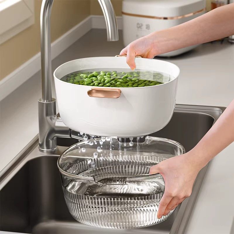 日本精工厨房双层洗菜盆沥水篮客厅茶几水果盘菜篮子洗水果神器,淘宝优惠券,粉丝福利购,淘宝优惠卷