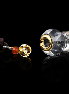 天然水晶佛塔瓶吊坠藏式瓶塔空瓶男女款嘎乌盒挂件吊坠可打开